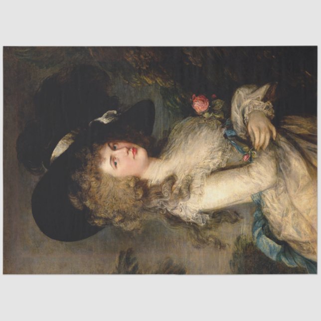 Papel De Seda Señora inglesa (Anverso)