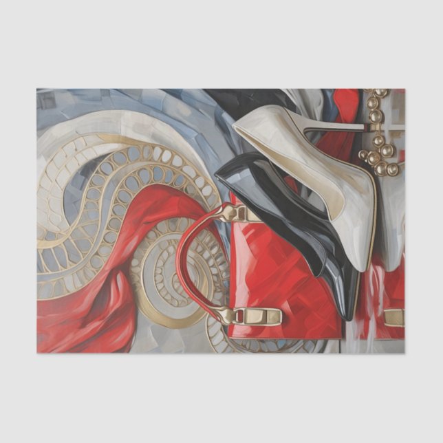 Papel De Seda Señora Jefe al punto, mujer moderna (Anverso)