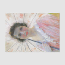 Señora vestida de rosa con una sombrilla (Robert R