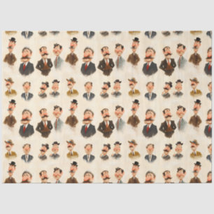 Papel De Seda Señores de características vintage