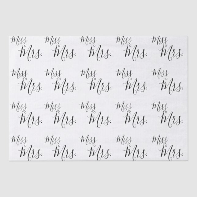 Papel de seda - Señorita a Señora (Anverso)