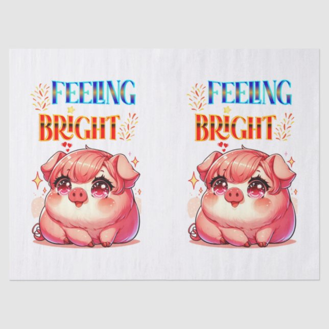 Papel De Seda Sentirse brillante (Anverso)