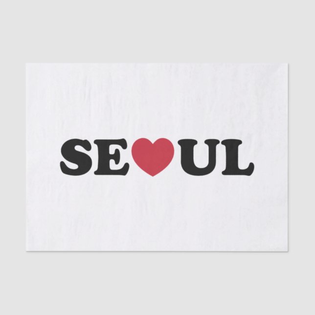 Papel De Seda Seoul Love Heart (Anverso)