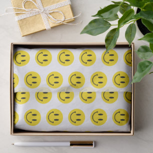 Papel De Seda Ser Feliz Grinning Face Fundido Cualquier color de
