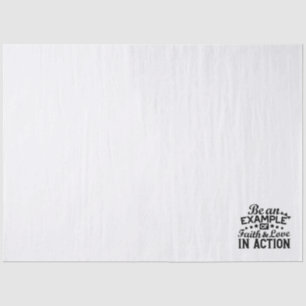 Papel De Seda Ser un ejemplo de fe y amor en acción