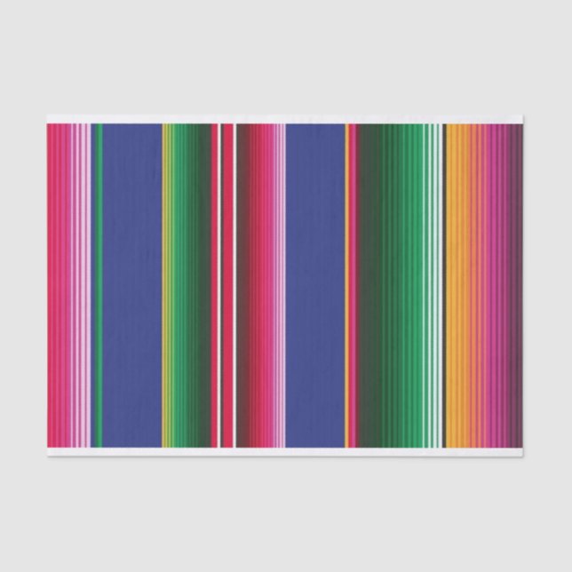 Papel De Seda Serape Fiesta Tissue Paper (Anverso)