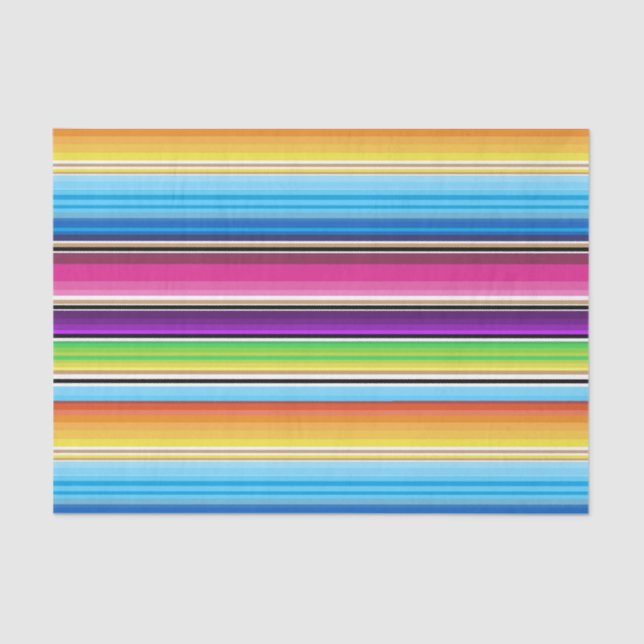 Papel De Seda Serape Summer Stripes (Anverso)