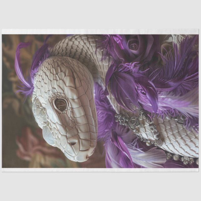 Papel De Seda Seraphina la página de la pluma de la pluma de la  (Anverso)