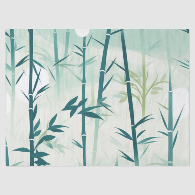 Papel De Seda Serena Flor de Bambú Asiática  (5) (Anverso)
