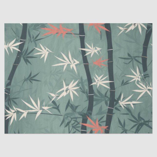 Papel De Seda Serena Flor de Bambú Asiática  (7) (Anverso)