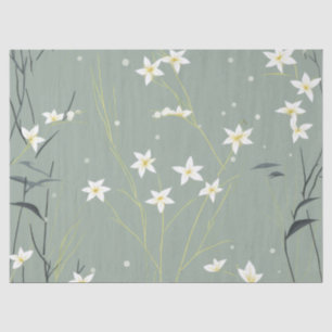 Papel De Seda Serena Flor de Bambú Asiática  (8)