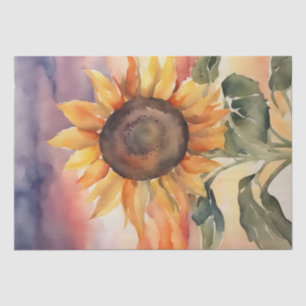 Papel De Seda Serenade de girasol en la Decoración de las Acuare