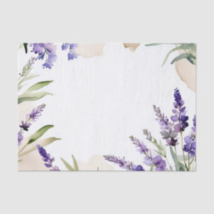 Papel De Seda Serene Blooms Watercolor Lavender