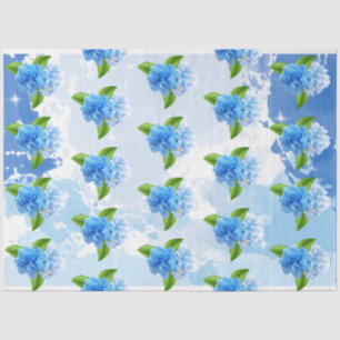 Papel De Seda Serie 10 de diseño azul de verano