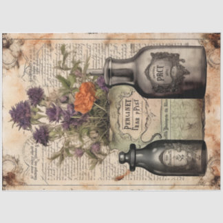 Papel De Seda Serie 12 de diseño de poción de bruja vintage