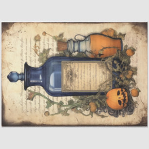 Papel De Seda Serie 4 de diseño de poción de bruja vintage