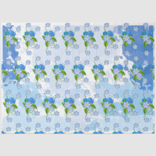 Papel De Seda Serie 7 de diseño azul veraniego