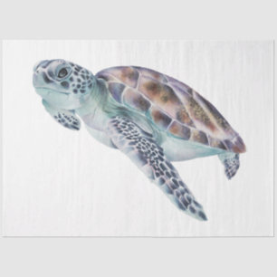 Papel De Seda Serie Acuarela Subacuática Diseño 21