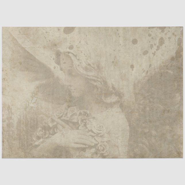 Papel De Seda Serie Ángel Gótico Diseño 2 (Anverso)