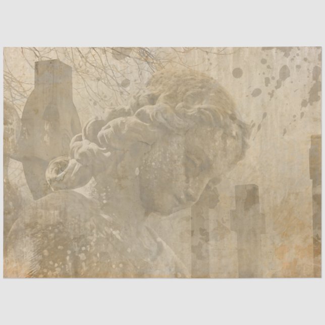 Papel De Seda Serie Ángel Gótico Diseño 3 (Anverso)