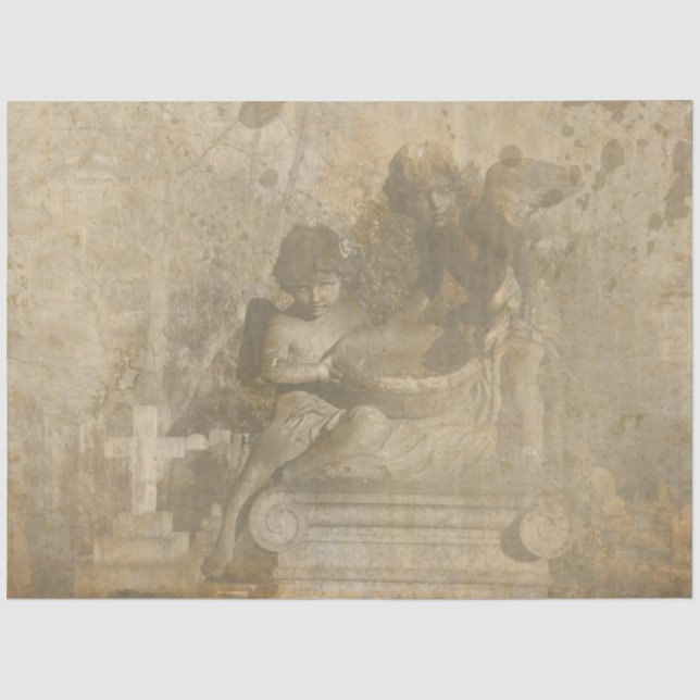 Papel De Seda Serie Ángel Gótico Diseño 6 (Anverso)