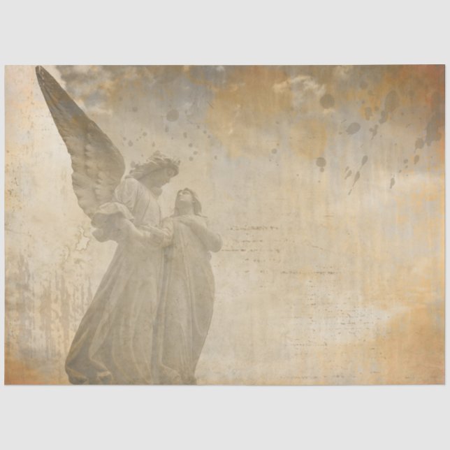 Papel De Seda Serie Ángel Gótico Diseño 8 (Anverso)