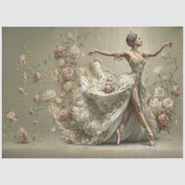 Papel De Seda Serie Bailarina Érase una Vez Dos (Anverso)
