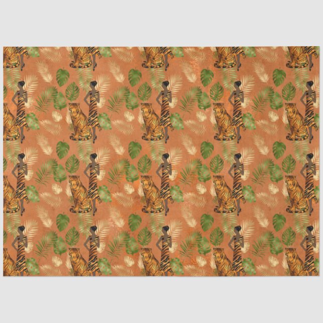 Papel De Seda Serie Copper Tiger Diseño 2 (Anverso)