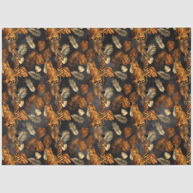Papel De Seda Serie Copper Tiger Diseño 4 (Anverso)