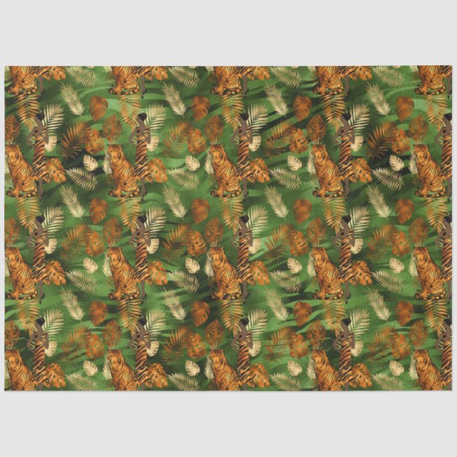 Papel De Seda Serie Copper Tiger Diseño 5 (Anverso)