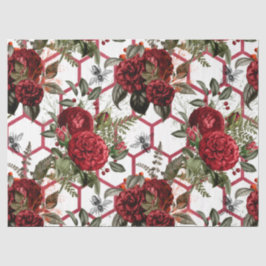 Papel De Seda Serie de abejas de rosa roja Diseño 63