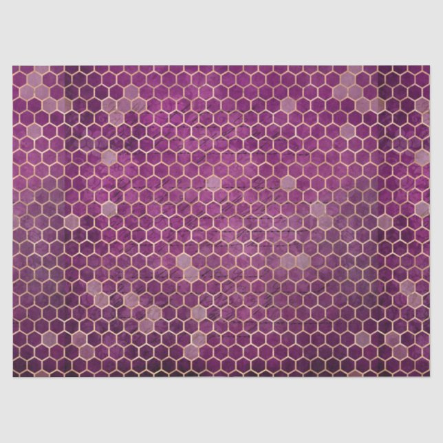 Papel De Seda Serie de Abejas Moradas Diseño 1 (Anverso)