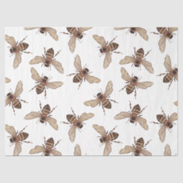 Papel De Seda Serie de abejas Rosa Roja Diseño 56
