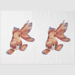 Papel De Seda Serie de Acuarela Subacuática Diseño 16