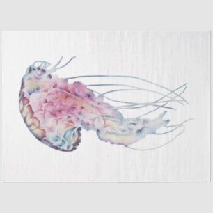 Papel De Seda Serie de Acuarela Subacuática Diseño 19