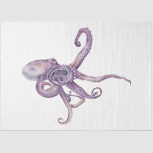 Papel De Seda Serie de Acuarela Subacuática Diseño 23