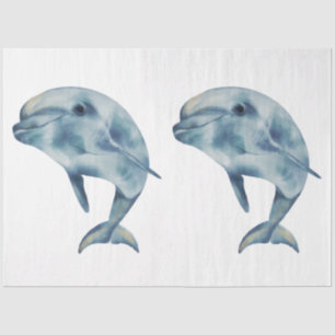 Papel De Seda Serie de Acuarela Subacuática Diseño 26