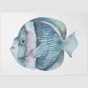 Papel De Seda Serie de Acuarela Subacuática Diseño 27