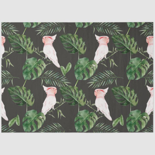 Papel De Seda Serie de Aves Tropicales: Grandes Mitchells Diseño (Anverso)