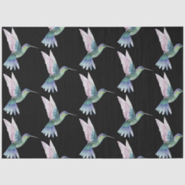 Papel De Seda Serie de aves tropicales : Hummingbird Design 3