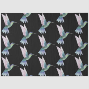 Papel De Seda Serie de aves tropicales : Hummingbird Design 3