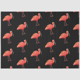 Papel De Seda Serie de Aves Tropicales : Scarlet Ibis Design 3