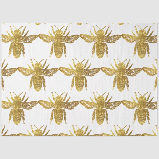 Papel De Seda Serie de diseño de abeja melífera 24 (Anverso)