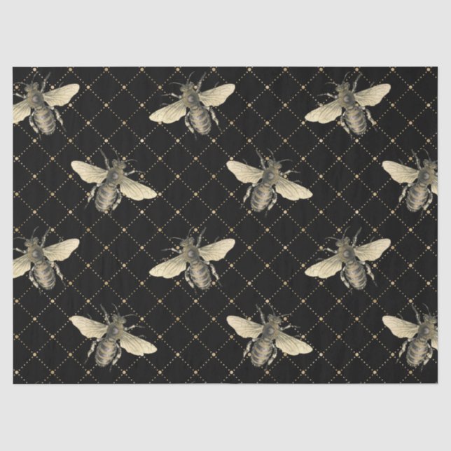 Papel De Seda Serie de diseño de abeja melífera 4 (Anverso)