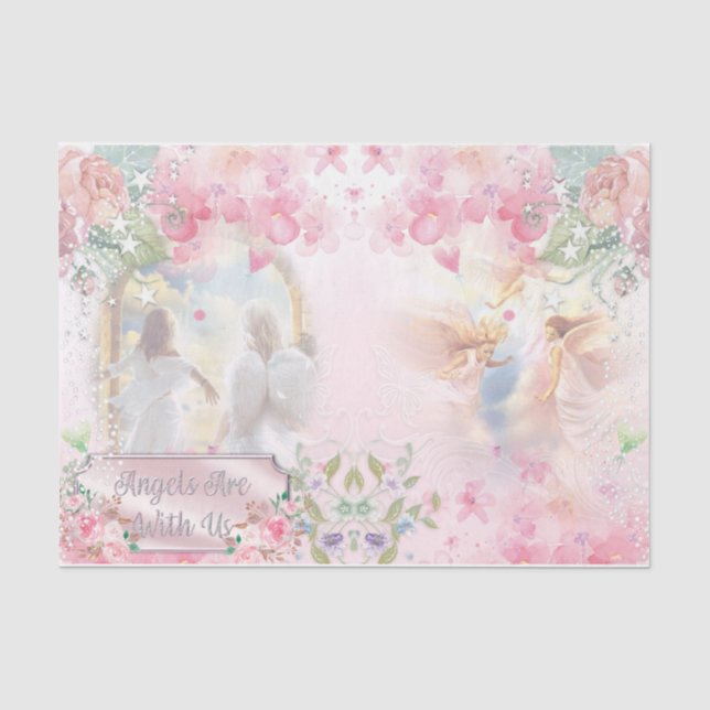 Papel De Seda Serie de Diseño de Ángel 1 (Anverso)
