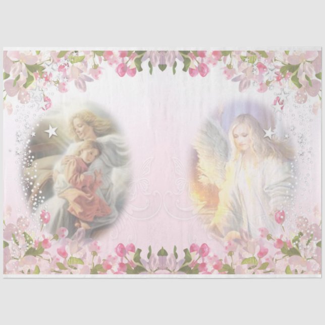 Papel De Seda Serie de Diseño de Ángeles 2 (Anverso)