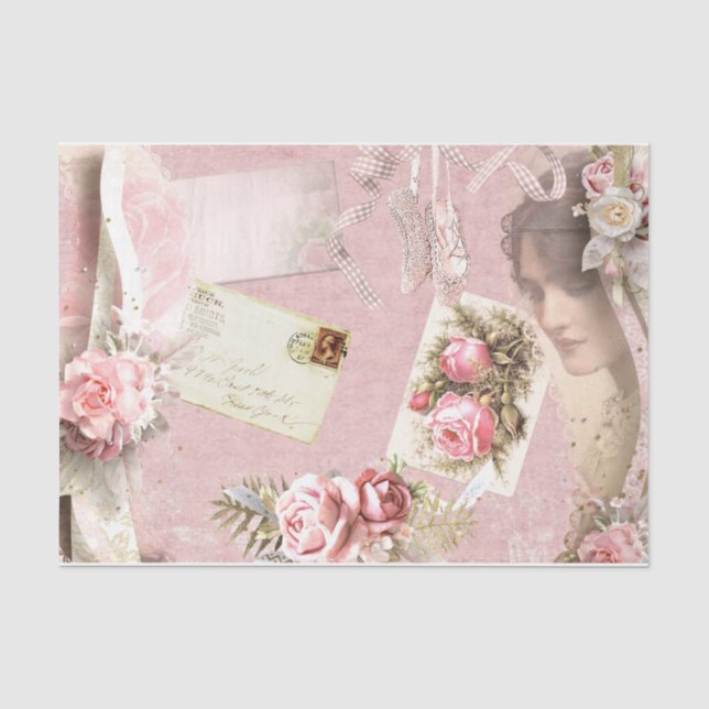 Papel De Seda Serie de Diseño de Ballet 7 (Anverso)