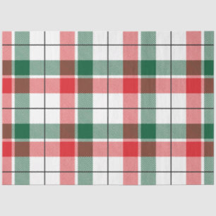 Papel De Seda Serie de diseño de cuadros escoceses de Navidad 7