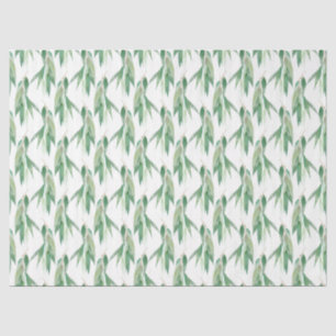 Papel De Seda Serie de diseño de eucalipto acuarela 18