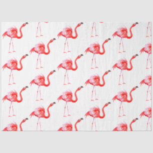 Papel De Seda Serie de diseño de flamenco acuarela 15